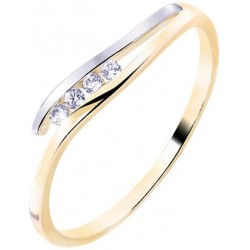 Z70-354 Zlatý prsten se zirkony