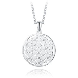 S50-540 Stříbrný náhrdelník květ života